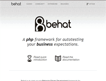 Tablet Screenshot of docs.behat.org